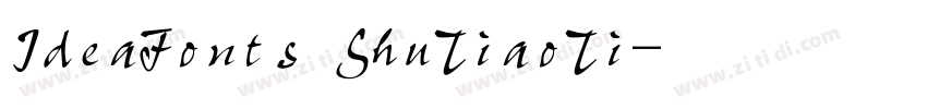 IdeaFonts ShuTiaoTi字体转换